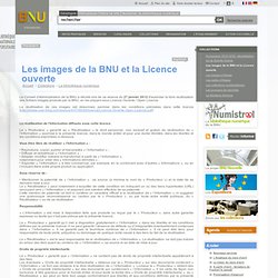 Les images de la BNU et la Licence ouverte