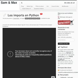 Les imports en Python – Sam & Max