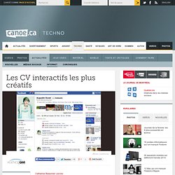 Carrière web - Les CVs 2.0 les plus créatifs