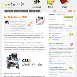 Les Media Queries CSS3 - Alsacréations