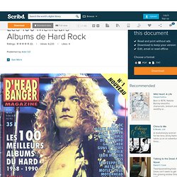 Les 100 Meilleurs Albums de Hard Rock