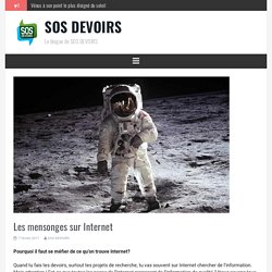Les mensonges sur Internet – SOS DEVOIRS