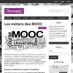 Les métiers des MOOC