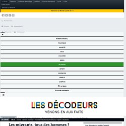Les migrants, tous des hommes ?