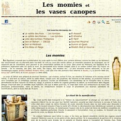 Les Momies - Les vases canopes