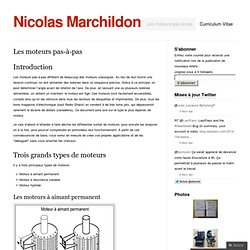 Les moteurs pas-à-pas « Nicolas Marchildon