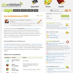 Les multicolonnes en CSS3