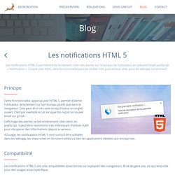 Les notifications HTML 5