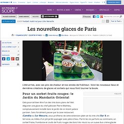 Sortir à Paris : Les nouvelles glaces de Paris