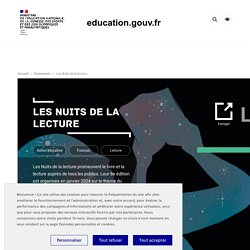 Les Nuits de la lecture Education.gouv.fr