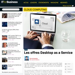 Les offres Desktop as a Service