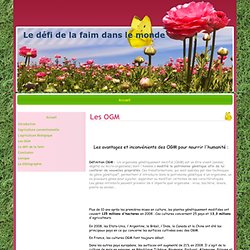 Les OGM - Le défi de la faim dans le monde