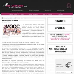 Les origines du MOOC