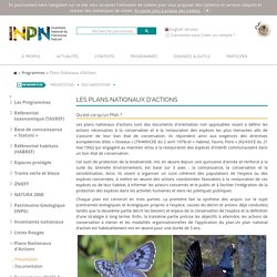 INPN - Les Plans Nationaux d'Actions