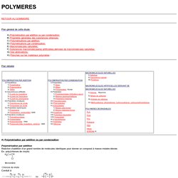 LES POLYMERES