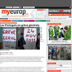 Les Portugais en grève générale