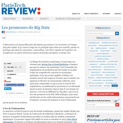 Les promesses du Big Data