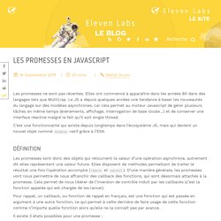 Les promesses en Javascript