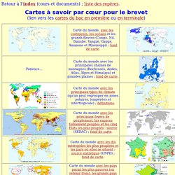 Les repères spatiaux