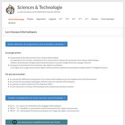 Les réseaux informatiques - Sciences & Technologie