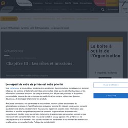 Les rôles et missions