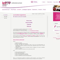 Les Scop - Les valeurs