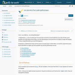 Les secrets d'un code pythonique
