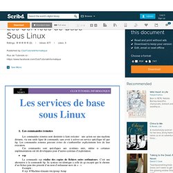 Les Services de Base Sous Linux