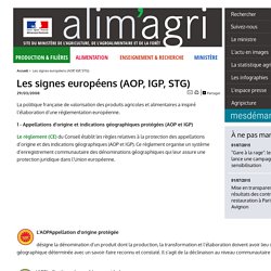 MAAPRAT - Les signes européens (AOP, IGP, STG)