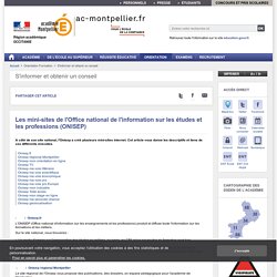 Les sites de l'Onisep