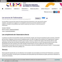 Dossier SPME 2017 / Les sources de l’information - CLEMI