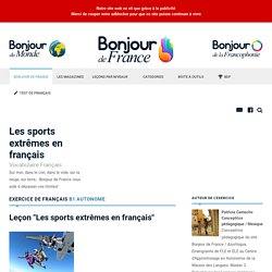 Les sports extrêmes en français