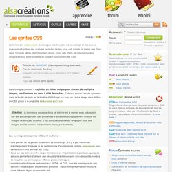 Les sprites CSS - Alsacréations