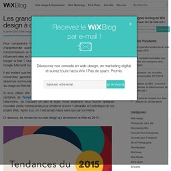 Les tendances du web design de 2015 - Wix.com