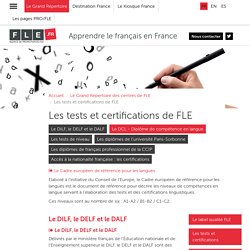 Liste tests et certifications FLE