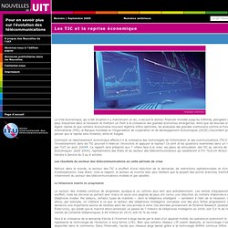 Les TIC et la reprise économique