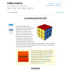Les transformations 3D en CSS3