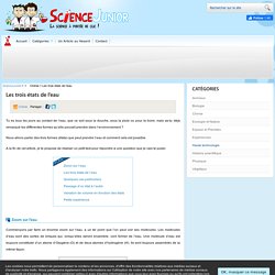 Science Junior .fr, science et expériences pour les 8 - 15 ans