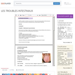 LES TROUBLES INTESTINAUX - PDF