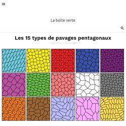 Les 15 types de pavages pentagonaux