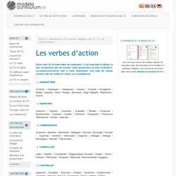 Les verbes d’action