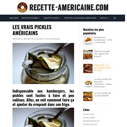 Les vrais pickles américains