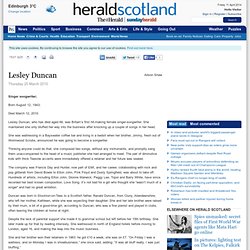 Lesley Duncan - Herald Scotland