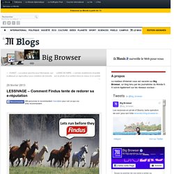 LESSIVAGE – Comment Findus tente de redorer sa e-réputation
