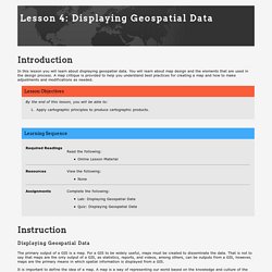 Lesson 4 - Displaying Geospatial Data