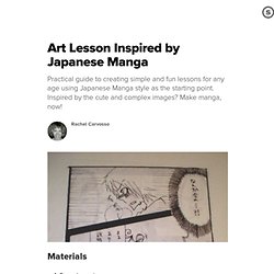 Art Lesson Inspired by Japanese Manga