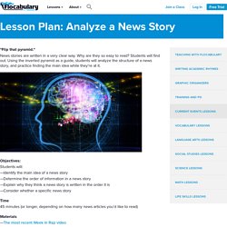 Lesson Plan: Analyze a News Story