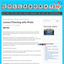 Lesson Planning with iPads