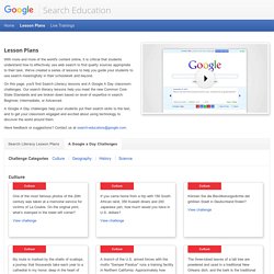 Lesson Plans – Search Education – Google