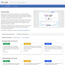 Lesson Plans – Search Education – Google